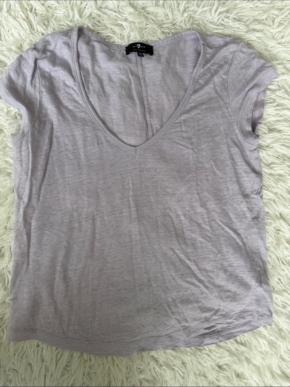 7 for all Mankind Lavender Linen Top Size XS